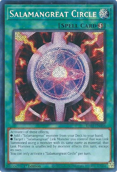 Salamangreat Circle (Secret Rare) [RA03-EN066] Secret Rare 