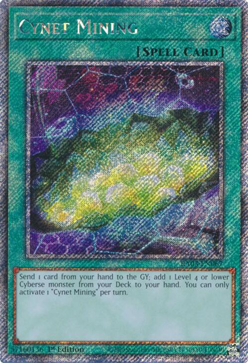 Cynet Mining (Platinum Secret Rare) [RA03-EN067] Platinum Secret Rare 