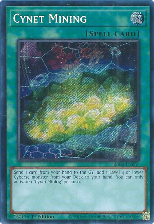 Cynet Mining (Secret Rare) [RA03-EN067] Secret Rare 