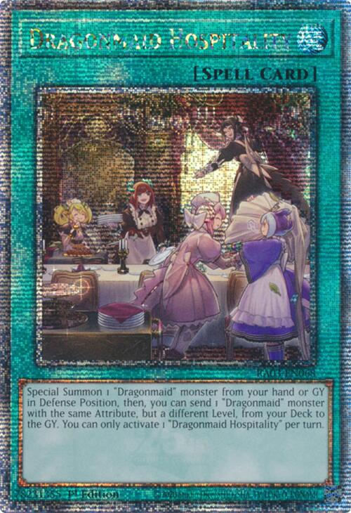 Dragonmaid Hospitality (Quarter Century Secret Rare) [RA03-EN068] Quarter Century Secret Rare 