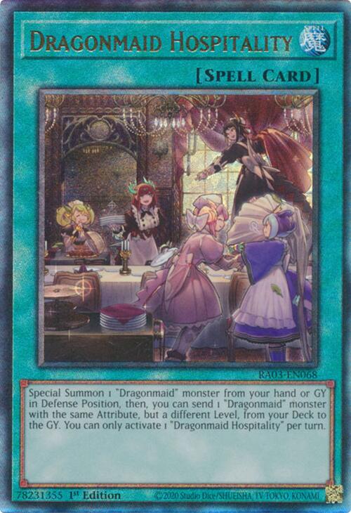 Dragonmaid Hospitality (UTR) [RA03-EN068] Ultimate Rare 