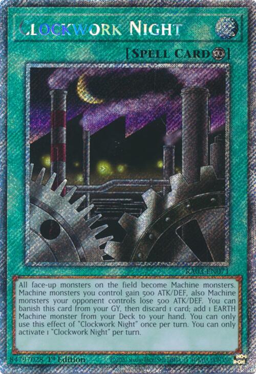 Clockwork Night (Platinum Secret Rare) [RA03-EN071] Platinum Secret Rare 