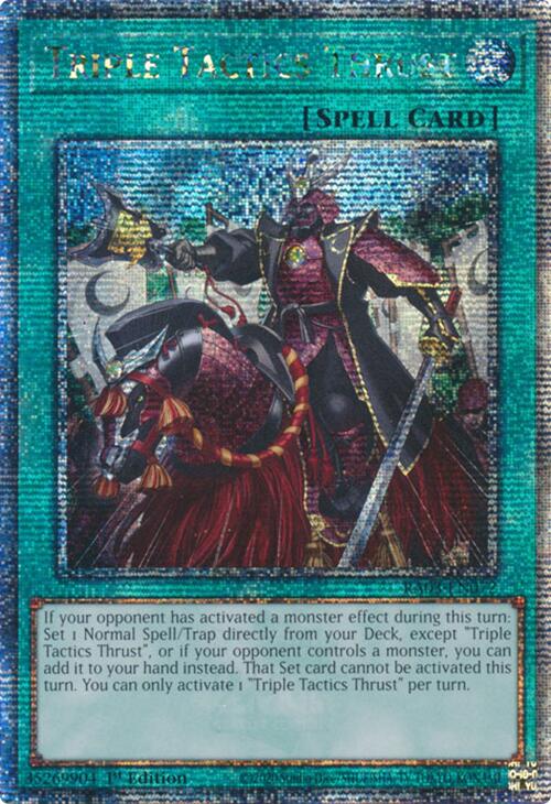 Triple Tactics Thrust (Quarter Century Secret Rare) [RA03-EN072] Quarter Century Secret Rare 