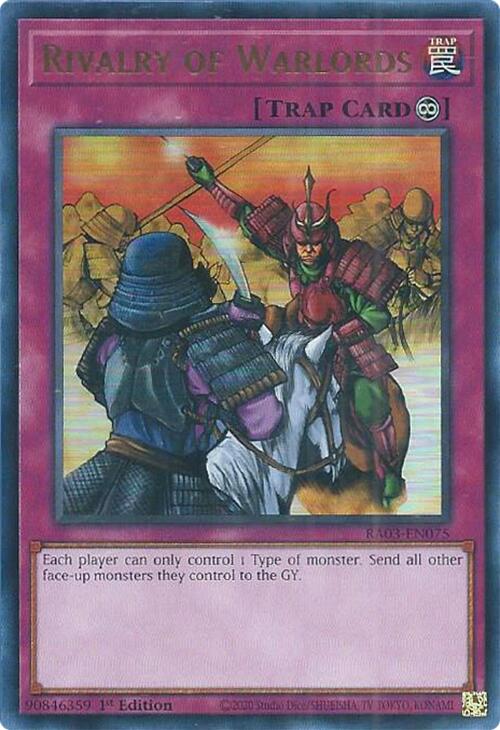 Rivalry of Warlords (UR) [RA03-EN075] Ultra Rare 