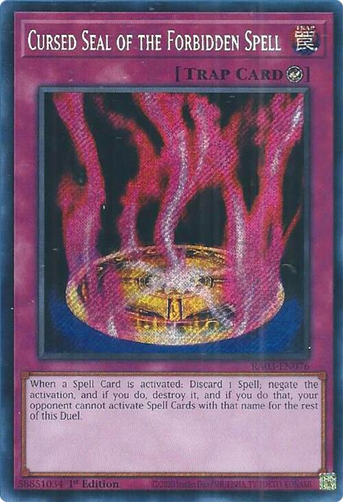 Cursed Seal of the Forbidden Spell (Secret Rare) [RA03-EN076] Secret Rare 