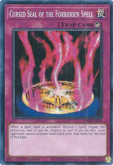 Cursed Seal of the Forbidden Spell [RA03-EN076] Super Rare 