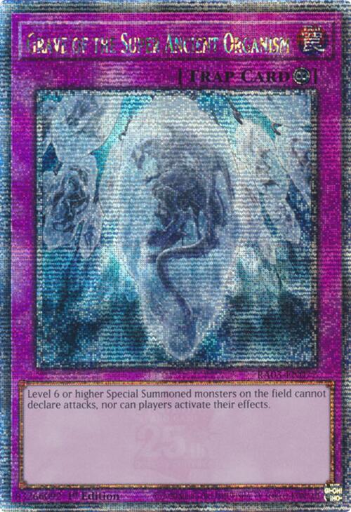 Grave of the Super Ancient Organism (Quarter Century Secret Rare) [RA03-EN077] Quarter Century Secret Rare 