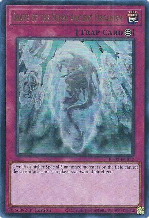 Grave of the Super Ancient Organism (UR) [RA03-EN077] Ultra Rare 