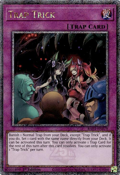 Trap Trick (Quarter Century Secret Rare) [RA03-EN078] Quarter Century Secret Rare 