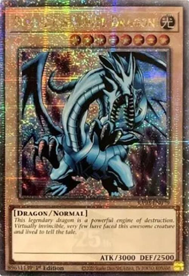 Blue-Eyes White Dragon (Quarter Century Secret Rare) [RA03-EN079] Quarter Century Secret Rare 