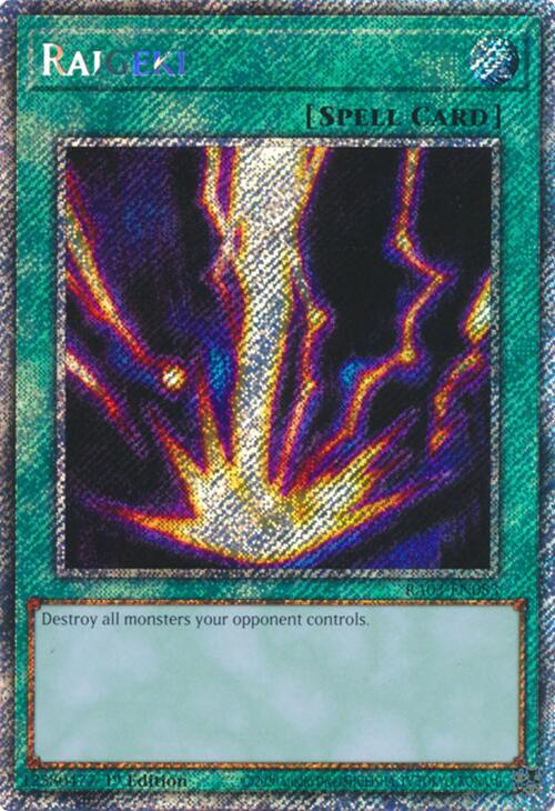 Raigeki (Platinum Secret Rare) [RA03-EN083] Platinum Secret Rare 