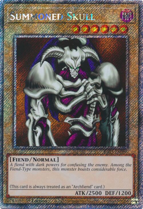 Summoned Skull (Platinum Secret Rare) [RA03-EN086] Platinum Secret Rare 