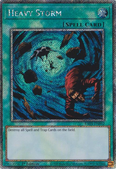 Heavy Storm (Platinum Secret Rare) [RA03-EN092] Platinum Secret Rare 