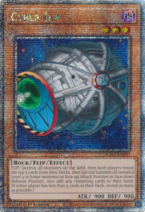 Cyber ​​Jar (Quarter Century Secret Rare) [RA03-EN095] Quarter Century Secret Rare 