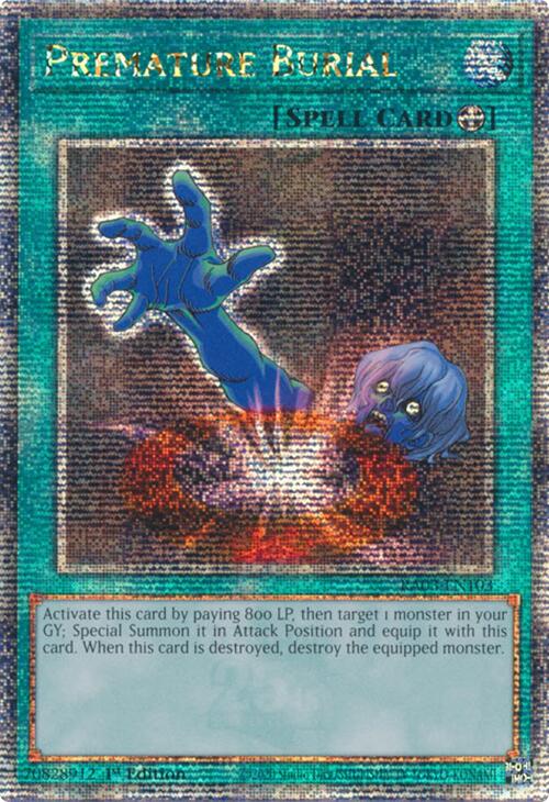 Premature Burial (Quarter Century Secret Rare) [RA03-EN103] Quarter Century Secret Rare 