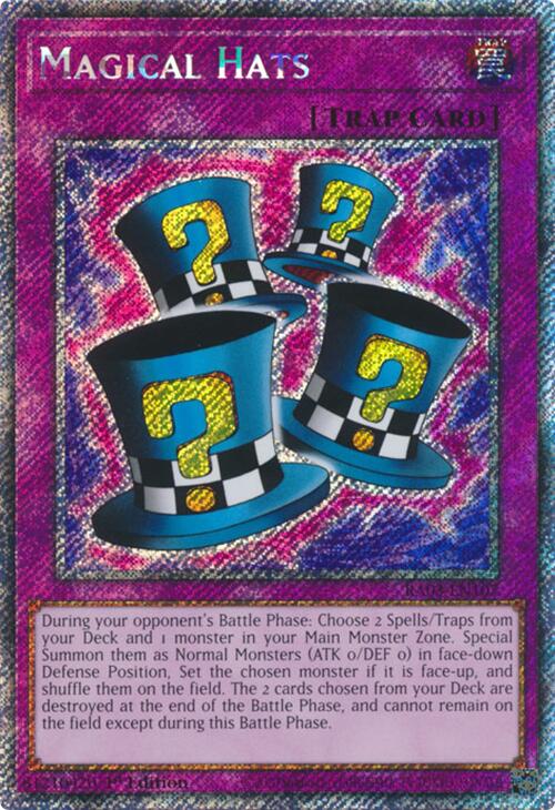 Magical Hats (Platinum Secret Rare) [RA03-EN107] Platinum Secret Rare 