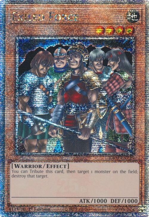 Exiled Force (Quarter Century Secret Rare) [RA03-EN119] Quarter Century Secret Rare 