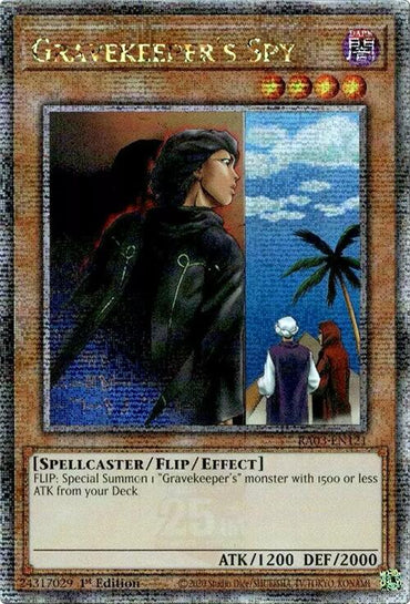 Gravekeeper's Spy (Quarter Century Secret Rare) [RA03-EN121] Quarter Century Secret Rare 