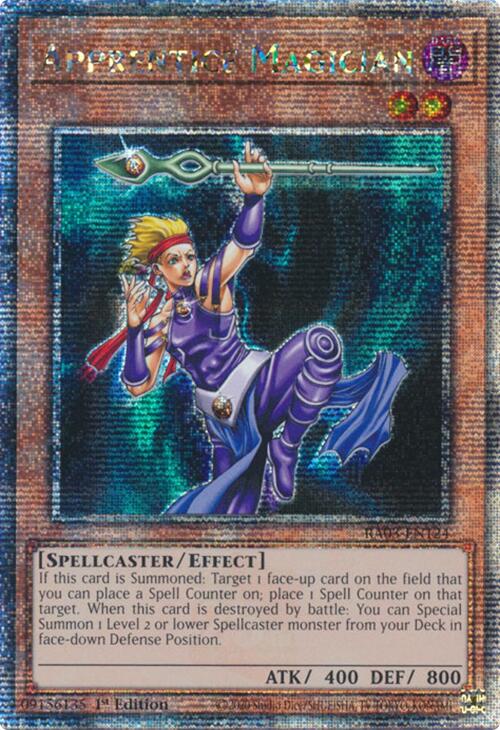 Apprentice Magician (Quarter Century Secret Rare) [RA03-EN124] Quarter Century Secret Rare 