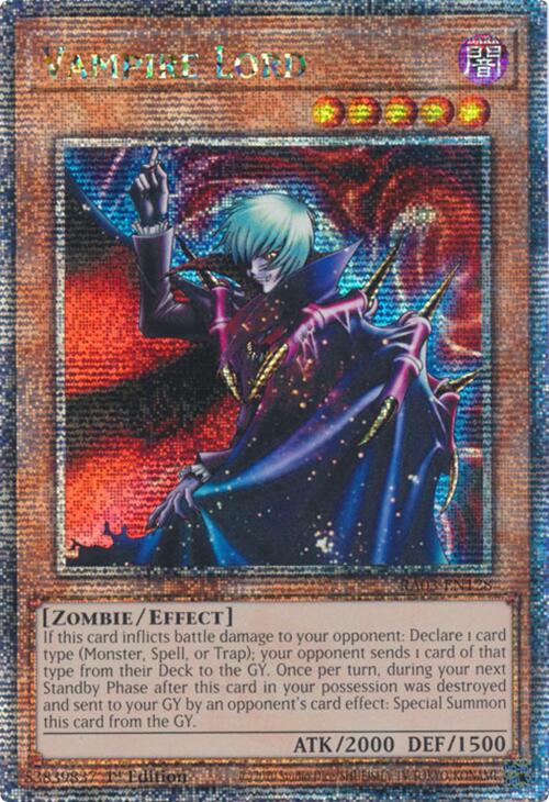 Vampire Lord (Quarter Century Secret Rare) [RA03-EN128] Quarter Century Secret Rare 