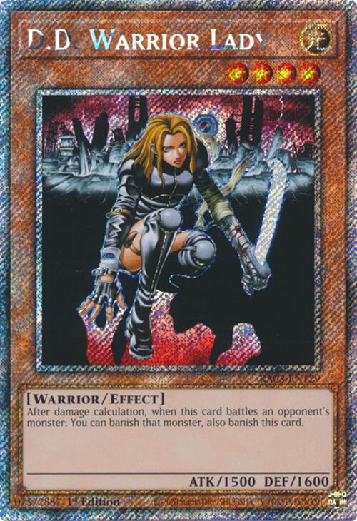 DD Warrior Lady (Platinum Secret Rare) [RA03-EN129] Platinum Secret Rare 