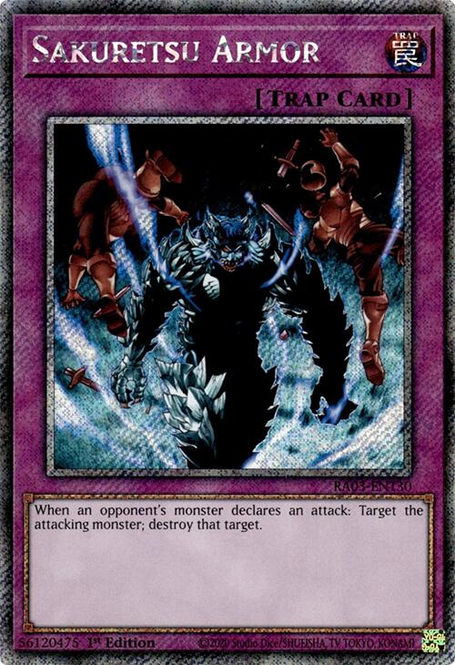 Sakuretsu Armor (Platinum Secret Rare) [RA03-EN130] Platinum Secret Rare 