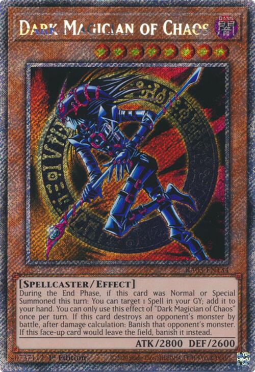 Dark Magician of Chaos (Platinum Secret Rare) [RA03-EN134] Platinum Secret Rare 