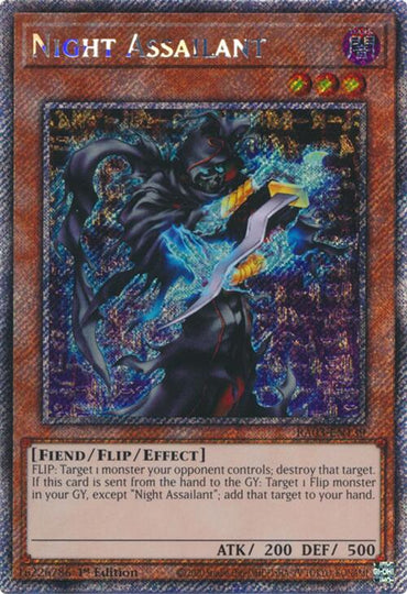 Night Assailant (Platinum Secret Rare) [RA03-EN139] Platinum Secret Rare 