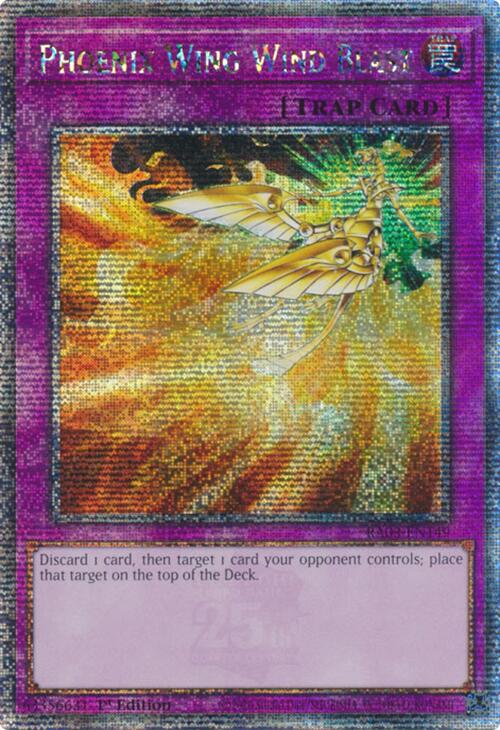 Phoenix Wing Wind Blast (Quarter Century Secret Rare) [RA03-EN149] Quarter Century Secret Rare 