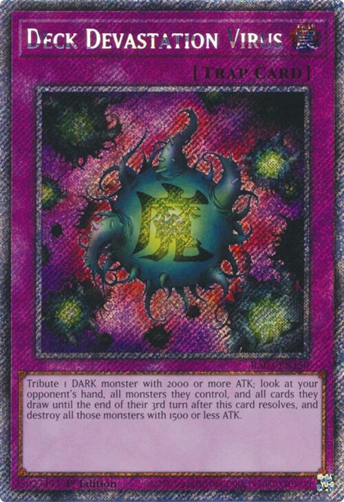 Devastation Virus Deck (Platinum Secret Rare) [RA03-EN150] Platinum Secret Rare 