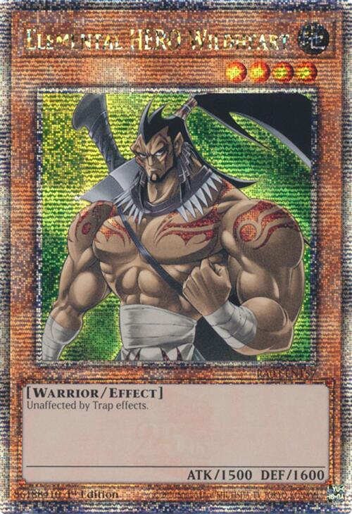 Elemental HERO Wildheart (Quarter Century Secret Rare) [RA03-EN157] Quarter Century Secret Rare 