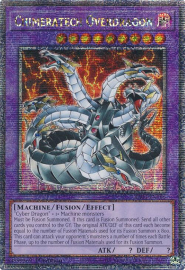 Chimeratech Overdragon (Quarter Century Secret Rare) [RA03-EN166] Quarter Century Secret Rare 