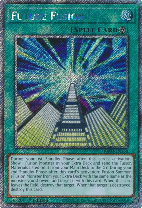 Future Fusion (Platinum Secret Rare) [RA03-EN168] Platinum Secret Rare 