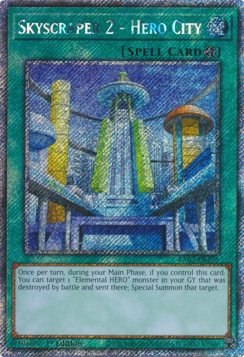 Skyscraper 2 - Hero City (Platinum Secret Rare) [RA03-EN175] Platinum Secret Rare 