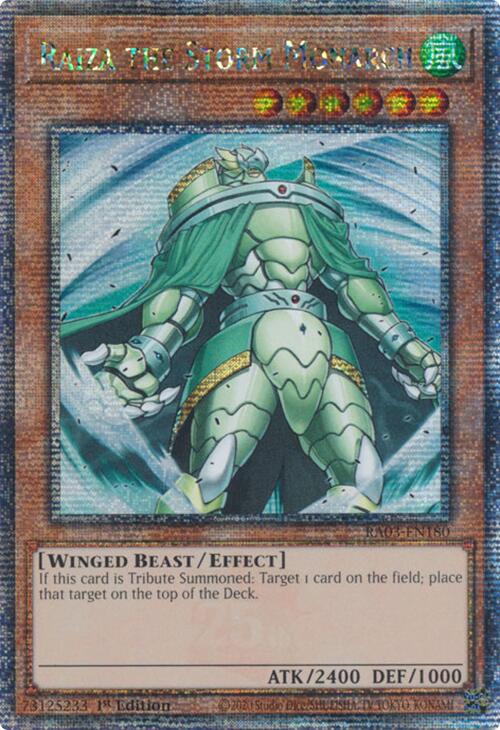 Raiza the Storm Monarch (Quarter Century Secret Rare) [RA03-EN180] Quarter Century Secret Rare 