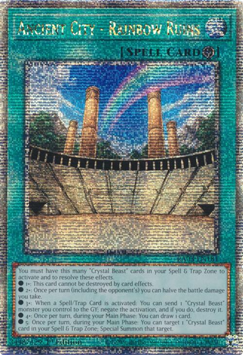 Ancient City - Rainbow Ruins (Quarter Century Secret Rare) [RA03-EN181] Quarter Century Secret Rare 