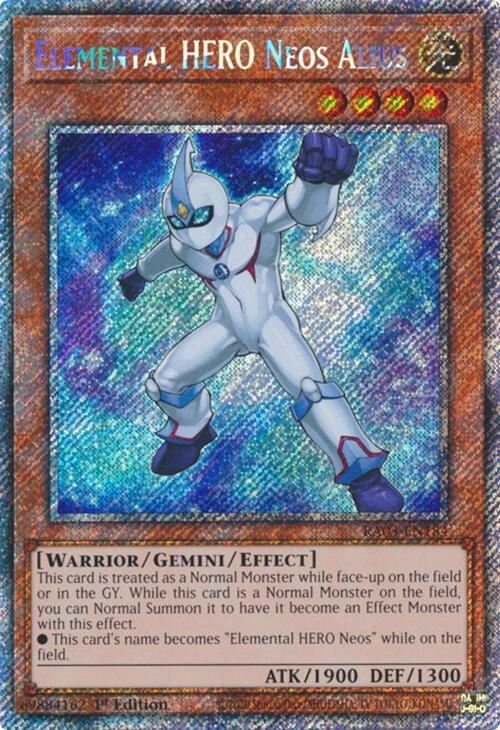 Elemental HERO Neos Alius (Platinum Secret Rare) [RA03-EN184] Platinum Secret Rare 