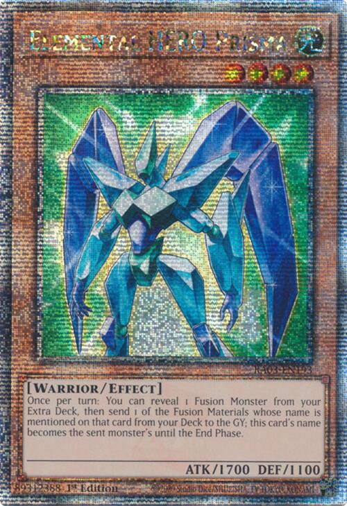 Elemental HERO Prisma (Quarter Century Secret Rare) [RA03-EN193] Quarter Century Secret Rare 