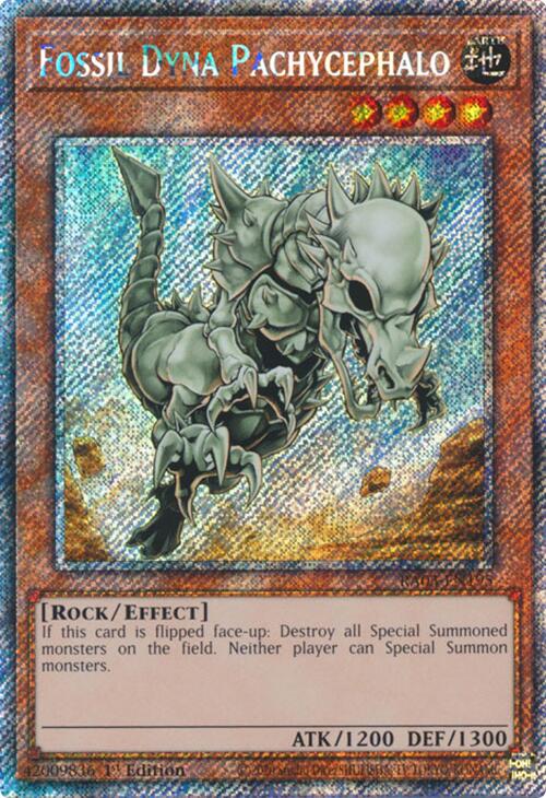 Fossil Dyna Pachycephalo (Platinum Secret Rare) [RA03-EN195] Platinum Secret Rare 