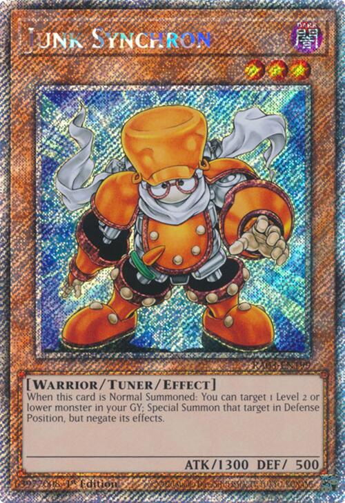 Junk Synchron (Platinum Secret Rare) [RA03-EN199] Platinum Secret Rare 