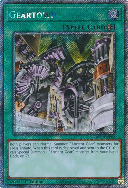 Geartown (Platinum Secret Rare) [RA03-EN203] Platinum Secret Rare 