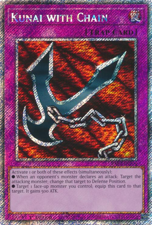 Kunai with Chain (Platinum Secret Rare) [RA03-EN204] Platinum Secret Rare 