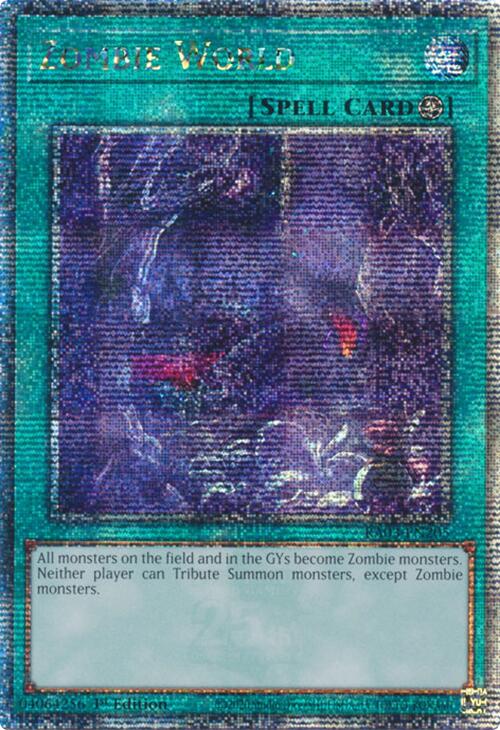 Zombie World (Quarter Century Secret Rare) [RA03-EN205] Quarter Century Secret Rare 