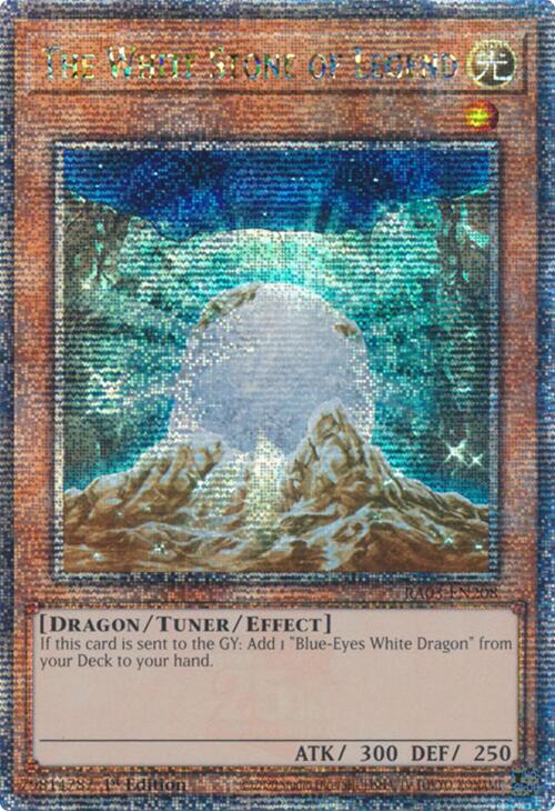 The White Stone of Legend (Quarter Century Secret Rare) [RA03-EN208] Quarter Century Secret Rare 
