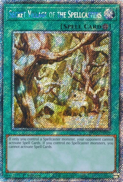 Secret Village of the Spellcasters (Platinum Secret Rare) [RA03-EN209] Platinum Secret Rare 