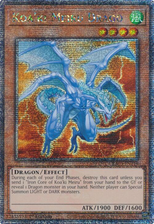 Koa'ki Meiru Drago (Quarter Century Secret Rare) [RA03-EN218] Quarter Century Secret Rare 