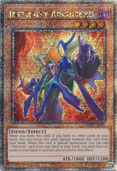 Infernity Archfiend (Quarter Century Secret Rare) [RA03-EN220] Quarter Century Secret Rare 