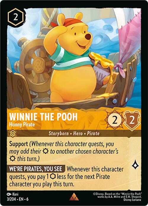 Winnie the Pooh - Hunny Pirate (3/204) [Azurite Sea] 