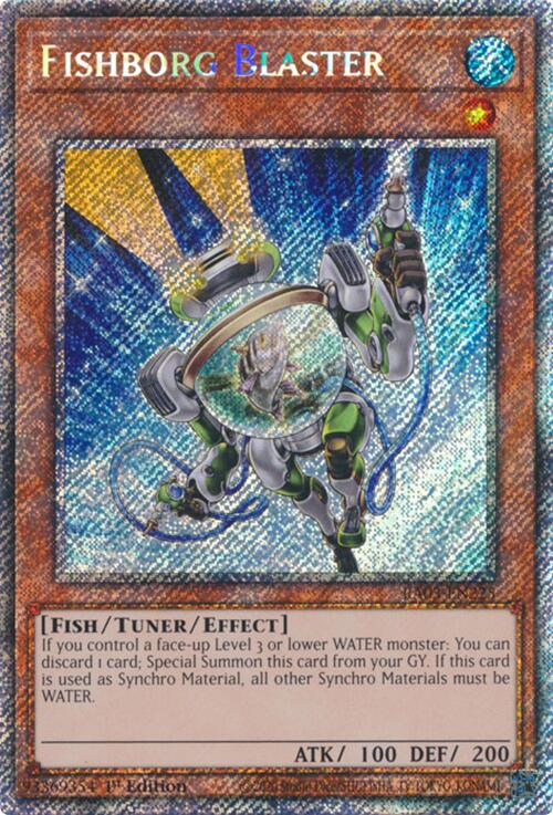 Fishborg Blaster (Platinum Secret Rare) [RA03-EN225] Platinum Secret Rare 