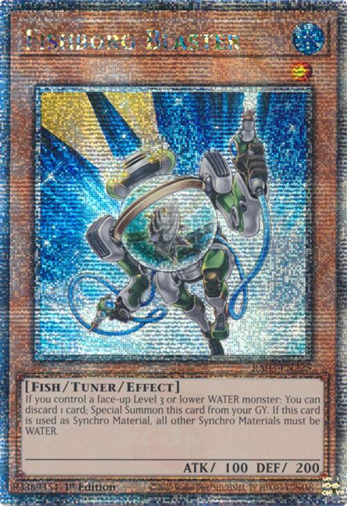 Fishborg Blaster (Quarter Century Secret Rare) [RA03-EN225] Quarter Century Secret Rare 